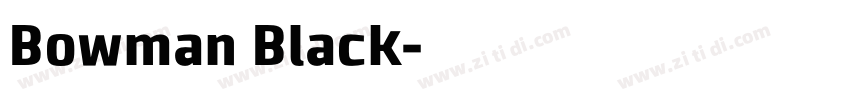 Bowman Black字体转换
